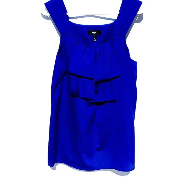 🔥LAST CHANCE! 🔥Mossimo Ruffle Front Sleeveless Blouse - Picture 1 of 3